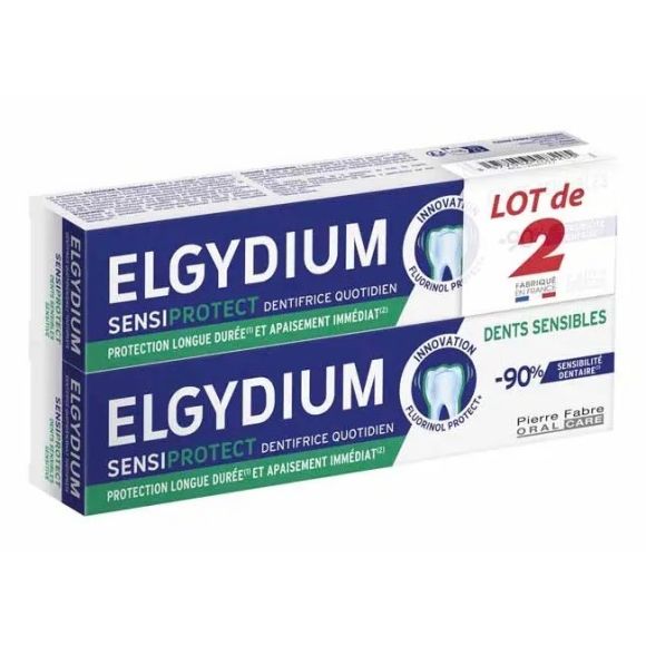 Zahnpasta für empfindliche Zähne Elgydium - 2er-Pack mit 75 ml Tuben