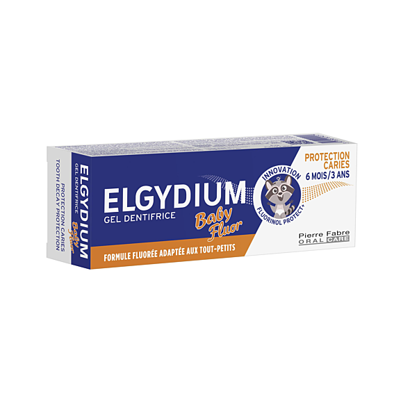 Baby-Zahngel mit Fluorid für 6 Monate bis 3 Jahre Elgydium - 30 ml Tube