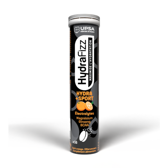 HydraFizz hydra+sport Geschmack Orange Upsa - Tube mit 16 Brausetabletten