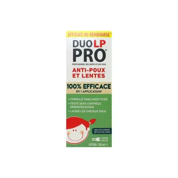 Anti-Läuse- und Nissenlotion 1 Anwendung Duo-LP-Pro - Flasche 150 ml