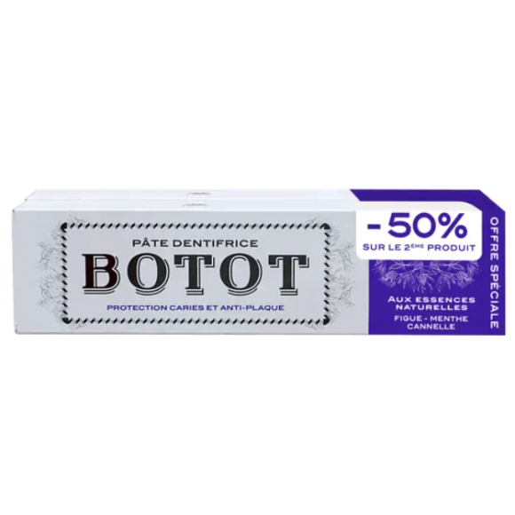 Zahnpasta Feige Minze Zimt Botot - 2 Tuben zu 75 ml