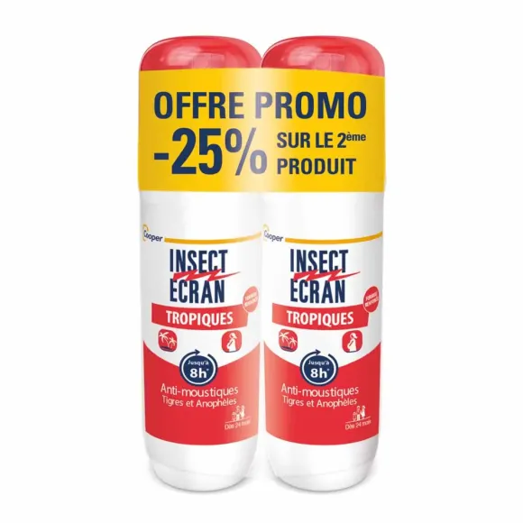 Anti-Mücken Tropen Insect Ecran - 2er-Pack 75ml Sprays Sonderangebot