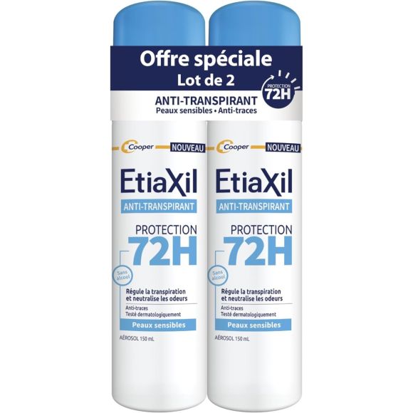 Etiaxil Antitranspirant-Deodorant 48h Aerosol - 2 x 150 ml