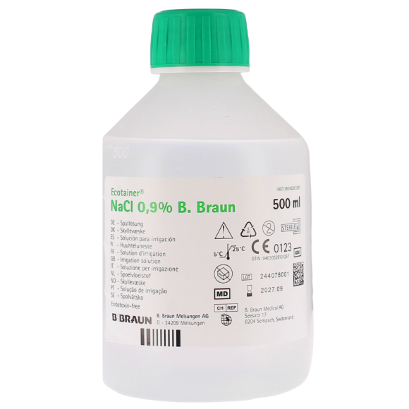 Ecotainer NaCl 0,9% Spüllösung B.Braun - Flasche mit 500ml