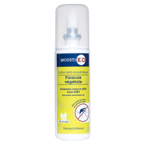 Mousti K.O. Insektenschutzmittel pflanzliche Formel Marke Grün - Spray mit 75 ml