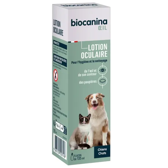 Biocanina Augenlotion für Hunde und Katzen - Flasche mit 135 ml