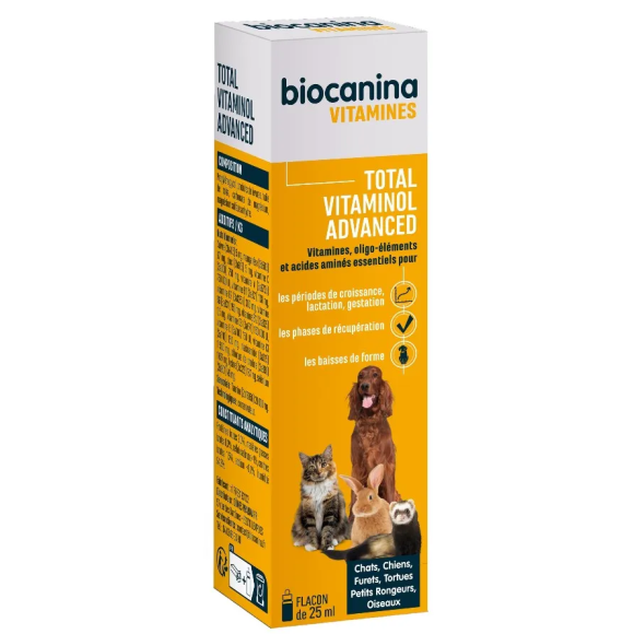 Vitaminen Total Vitaminol Advanced Biocanina - Flasche mit 25 ml