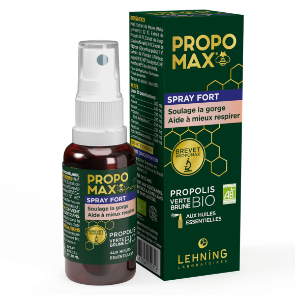 Propomax Halsspray stark/ätherische Öle Propolis Lehning - Spray von 30 ml