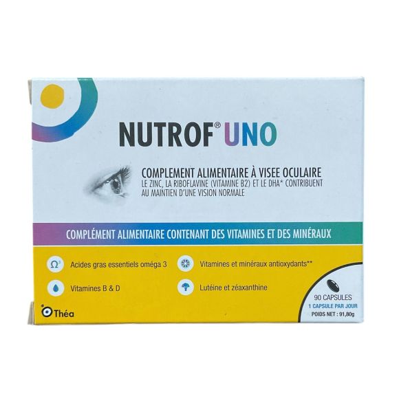 Nutrof Uno Théa - Schachtel mit 90 Kapseln