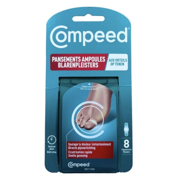 Blasenpflaster für die Zehen Compeed - Schachtel mit 8 Pflastern
