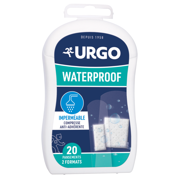 Wasserdichte Urgo Pflaster - Box mit 20 Pflastern in 2 Größen