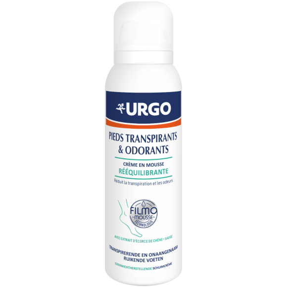 Rebalancierende Moussecreme für Schweißfüße Urgo - Flasche von 125 ml