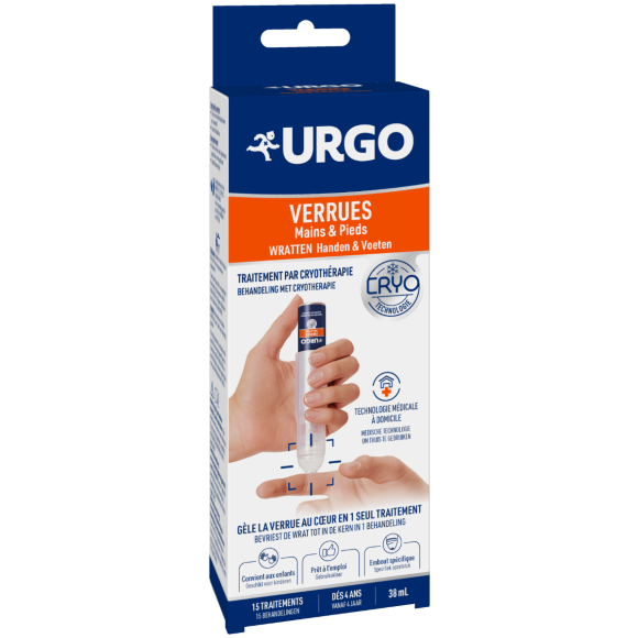 Warzen Hände und Füße Urgo - Flasche mit 38 ml (15 Behandlungen)