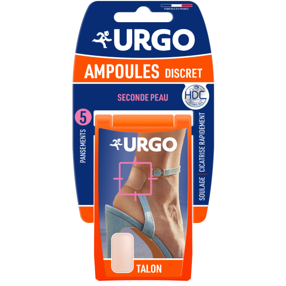 Diskrete Blasenpflaster Urgo - Packung mit 5 Pflastern