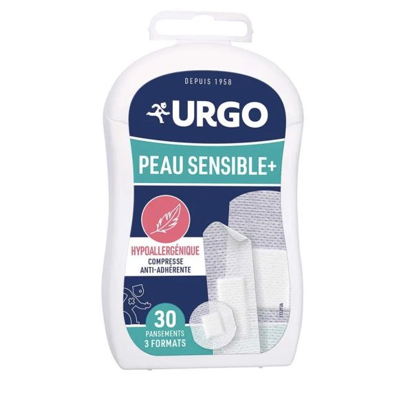 Pflaster für empfindliche Haut + Urgo - Packung mit 30 Pflastern