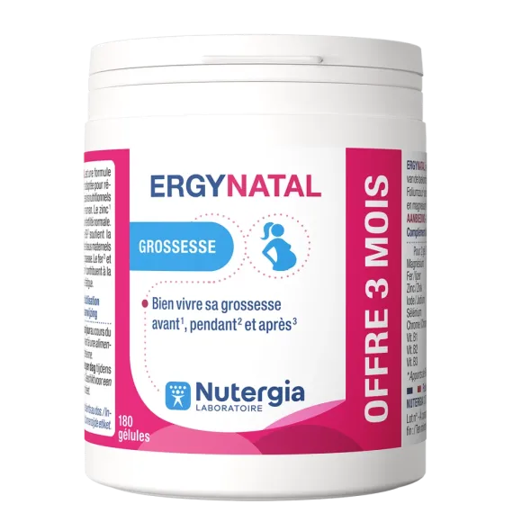 Ergynatal Schwangerschaft Nutergia - Packung mit 180 Kapseln
