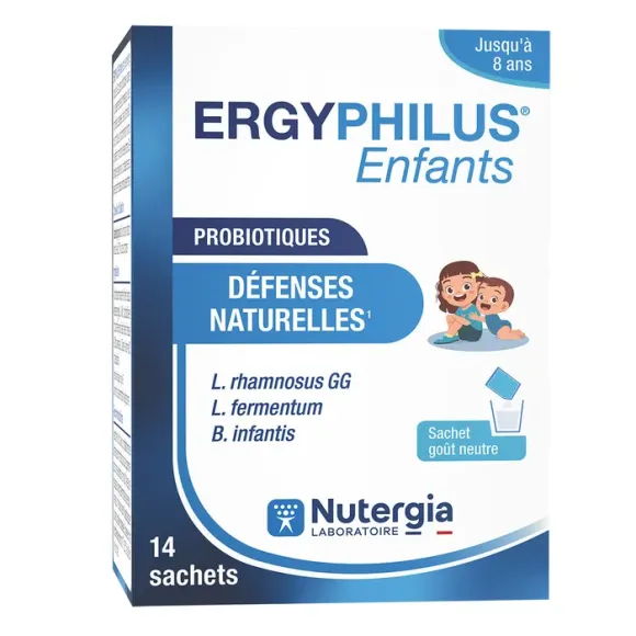 Ergyphilus Kinder natürliche Abwehrkräfte Nutergia - Packung mit 14 Beuteln