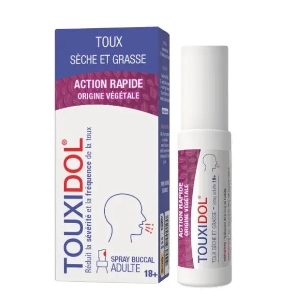 Touxidol Spray trockener und feuchter Husten Erwachsene PediAct - Spray von 30 ml
