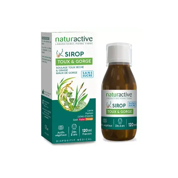 Naturactive Husten- und Halssirup - Flasche mit 120 ml