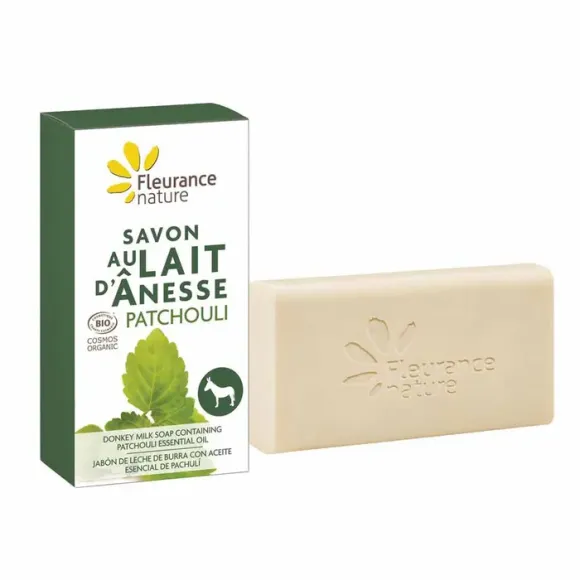 Seifen mit Bio-Eselmilch Patchouli Fleurance Nature - 100g Stück