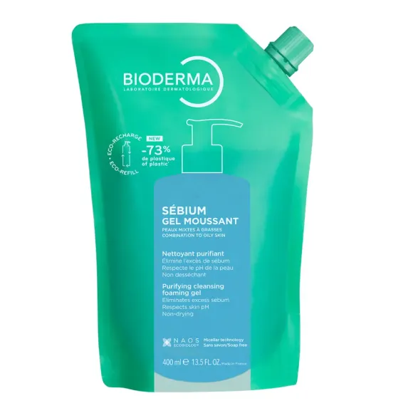 Sébium Schäumendes Reinigungs-Gel von Bioderma - Nachfüllpackung mit 400 ml