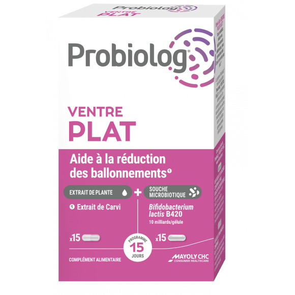Probiolog Flacher Bauch Mayoly Spindler - Packung mit 30 Kapseln