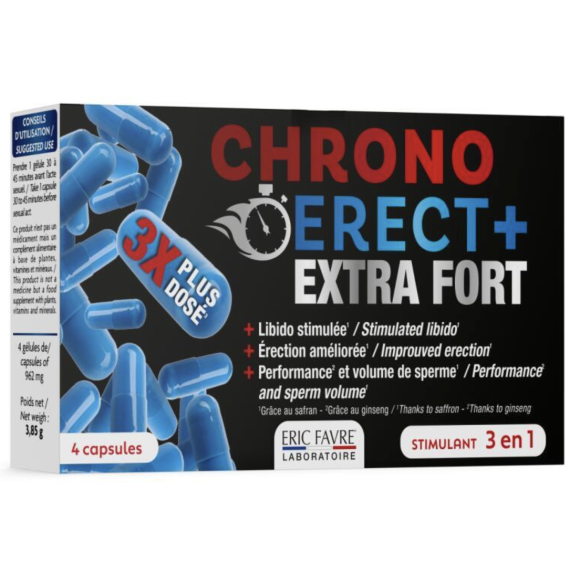 Chrono erect+ extra stark Eric Favre - Schachtel mit 4 Kapseln