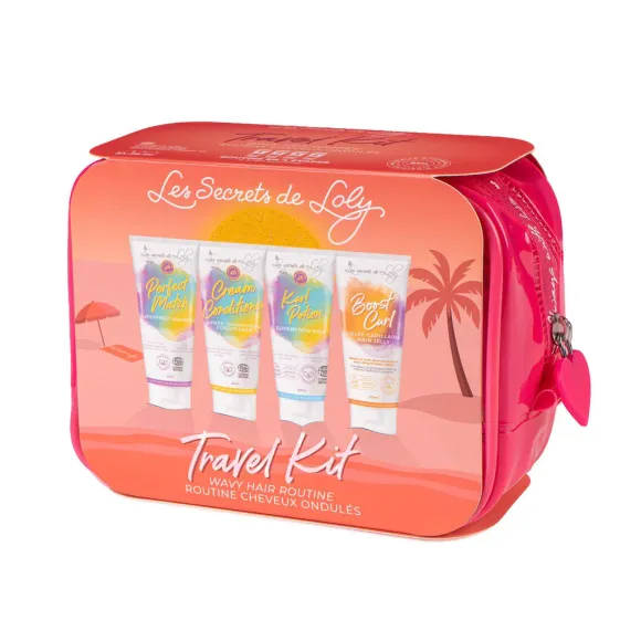 Reiseetui für lockiges Haar Les secrets de Loly - Etui mit 4 Produkten