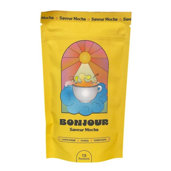 Hallo Getränk Geschmack Mokka - Beutel mit 90g (15 Portionen)