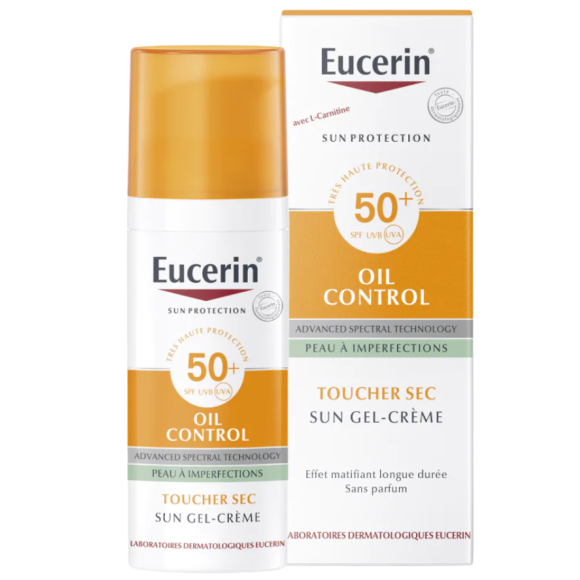 Öl-Kontroll-Sonnen-Gel-Creme Gesicht LSF 50+ Eucerin - Tube mit 50 ml