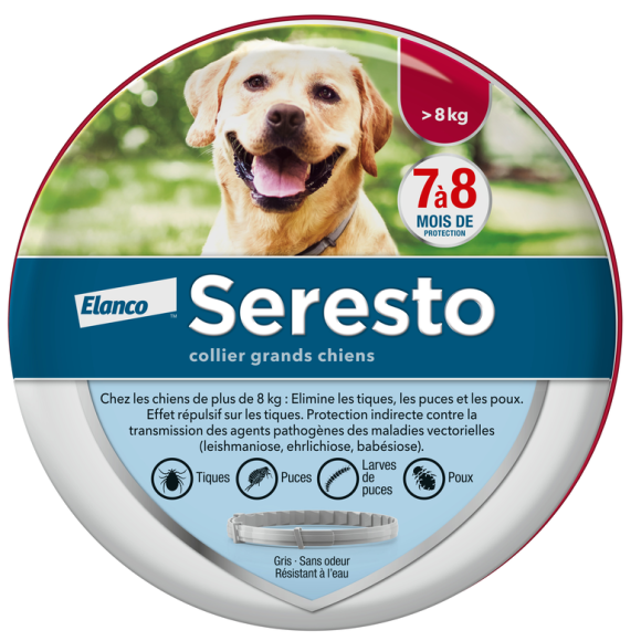 Seresto Antiparasitenhalsband für große Hunde Elanco - 1 Halsband