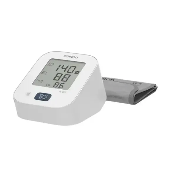Elektronisches Blutdruckmessgerät M2 Essential Omron - Box mit einem Blutdruckmessgerät + Manschette