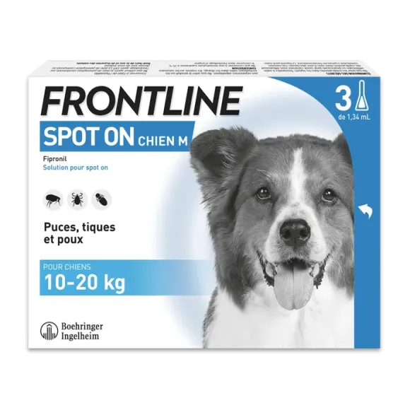 Frontline Spot On Hunde 10-20 kg - 3 Pipetten zu 1,34 ml