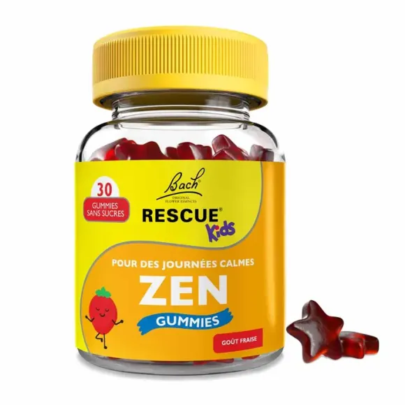 Rescue Kids Zen ruhige Tage Gummibärchen Erdbeergeschmack - 30 Gummibärchen pro Dose