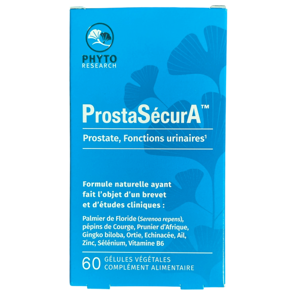 ProstaSécurA Phyto-Forschung - Packung mit 60 pflanzlichen Kapseln