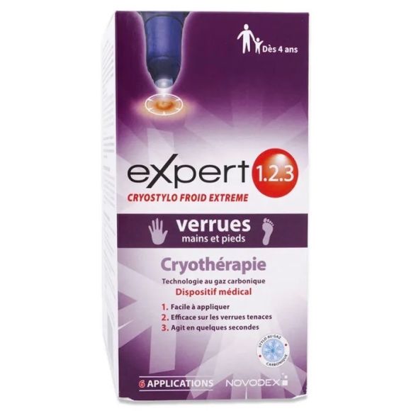 Experte 1 2 3 Kryostift Warzen an Händen und Füßen Novodex - ein Stift