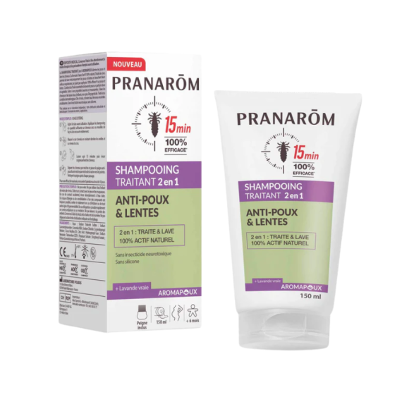 Aromapoux 2-in-1 Anti-Lice and Nits Treatment Shampoo Pranarom - 150ml tube