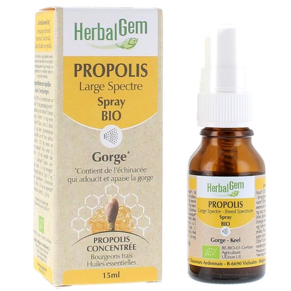HerbalGem Bio-Propolis - Spray von 15 ml