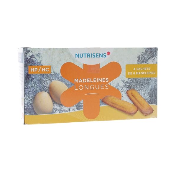 Madeleines longues HP/HC Nutrisens - Schachtel mit 4 Beuteln à 6 Madeleines
