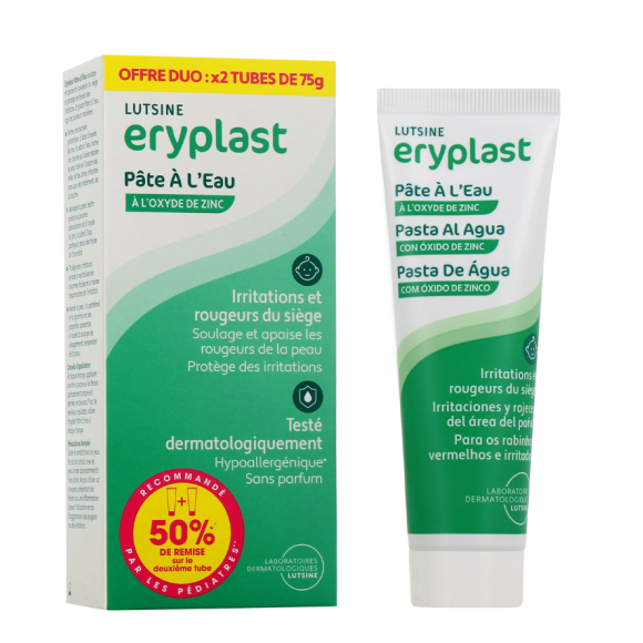Eryplast Wasserpaste mit Zinkoxid Lutsine - 2 Tuben zu 75g