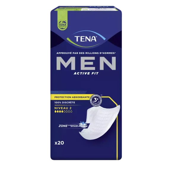 Absorbierende Schutzunterlagen für Männer Stufe 2 Tena - 20 Servietten