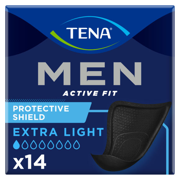 Diskrete Schutz sehr leichte Extra-light Tena Men - Schachtel mit 14 Schutzvorrichtungen