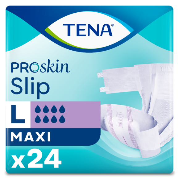 Proskin Slip Erwachsenenwindeln Maxi Größe L Tena - Packung mit 24 vollständigen Wechseln