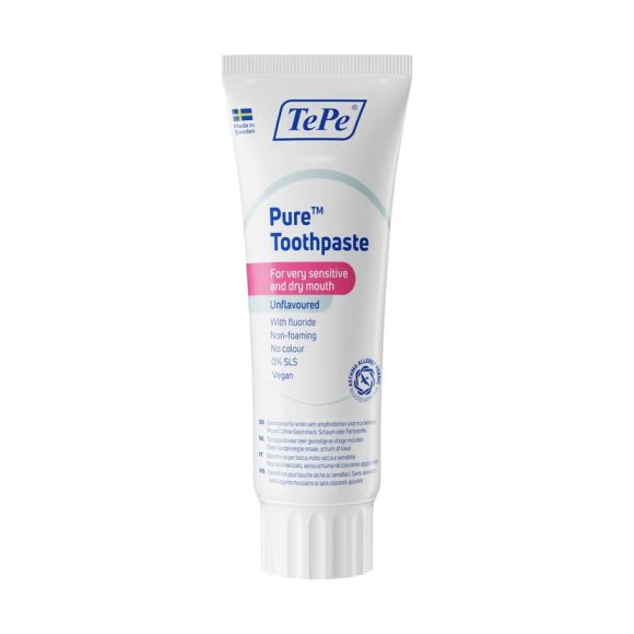 Zahnpasta Pure neutraler Geschmack TePe - Tube mit 75ml