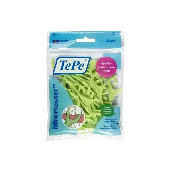 TePe Mini Flosser Zahnseide - Packung mit 36 Stück
