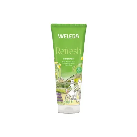Erfrischende Zitronen-Duschcreme Weleda - 200ml Tube