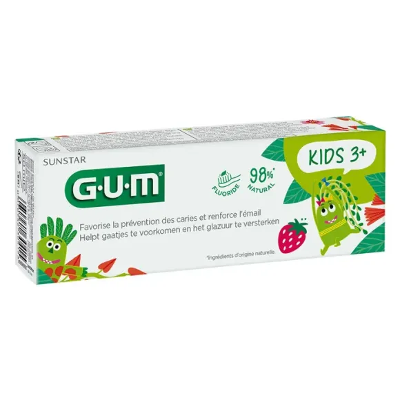 Zahnpasta für Kinder ab 3 Jahren, Geschmack Erdbeere, 50 ml Tube