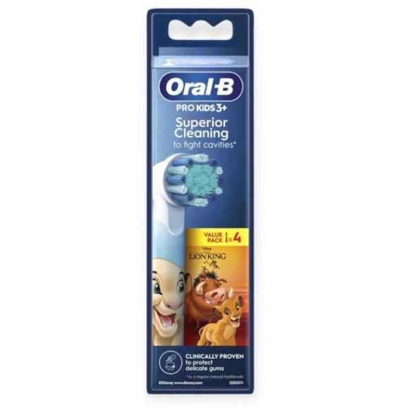 Überlegene Reinigung Lion King Oral-B Bürsten - Packung mit 4 Bürsten