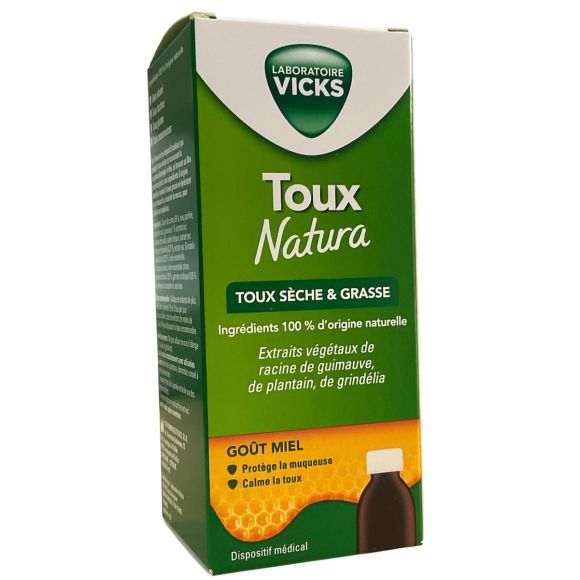Husten natura trockener und feuchter Husten Vicks - Flasche mit 140 ml