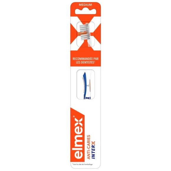InterX Medium Zahnbürste Elmex - eine Zahnbürste